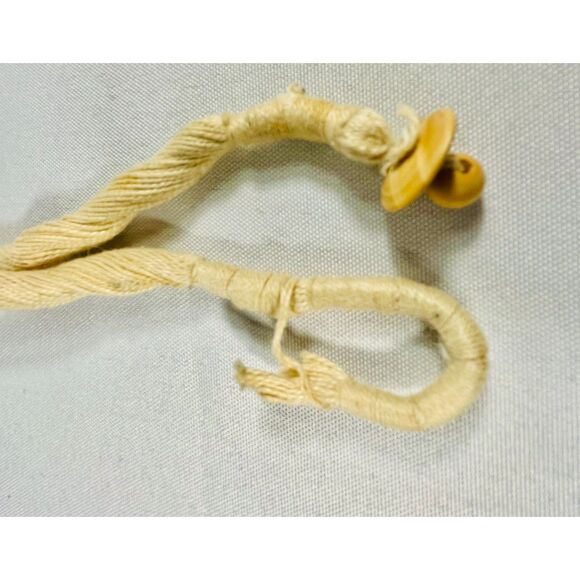 Three Wooden Necklaces Boho Deco Vintage Beaded Neutral Red - Picture 6 of 6